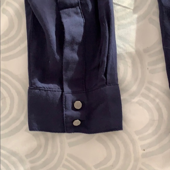 Navy blue banana republic button down - Picture 5 of 8